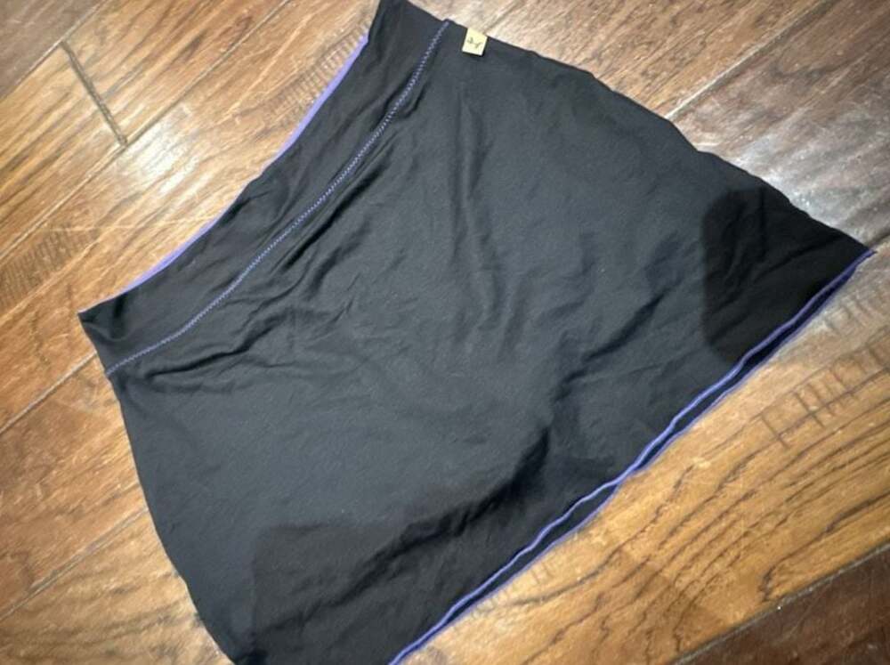 Kinesis Athletic Skort Size M Black Purple Trim